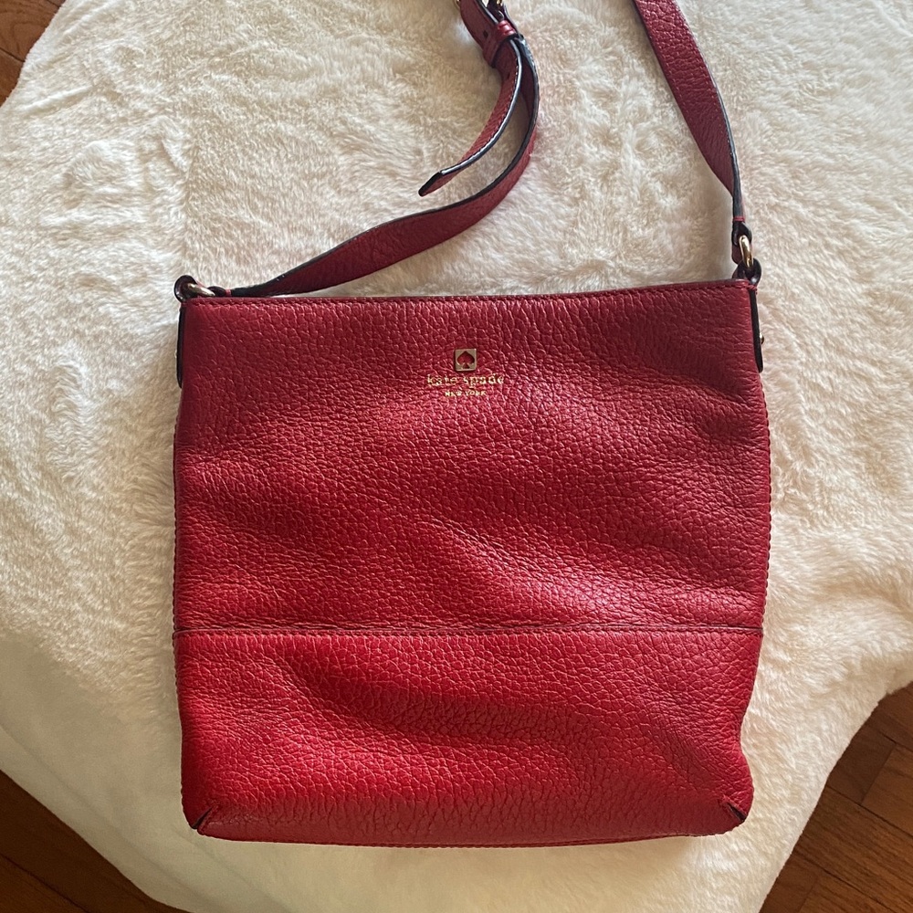 Kate Spade Red Leather Shoulder Bag